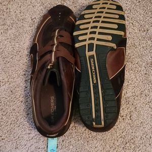 Brown Sketchers sneakers size 10